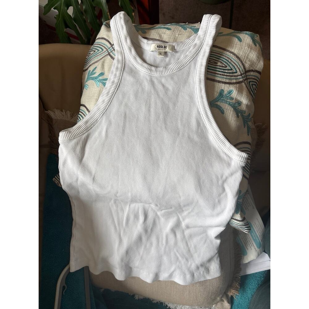 Agolde White Tank XL